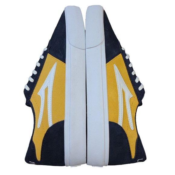 Lakai Manchester Skateboard Shoes Navy White Suede Mens Lace Up Sneakers Size 8 - Picture 6 of 8